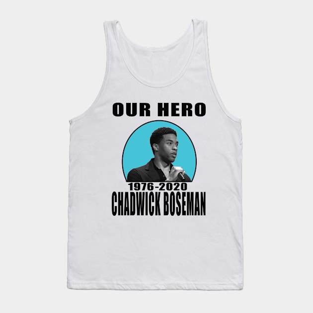 CHADWICK BOSEMAN HERO Tank Top by DESIGNSDREAM